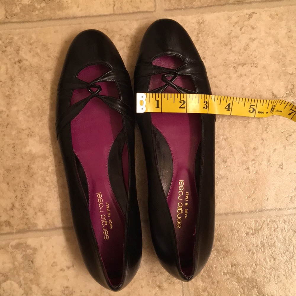 Sergio rossi black leather flats - Picture 5 of 8